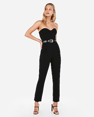 express black strapless jumpsuit