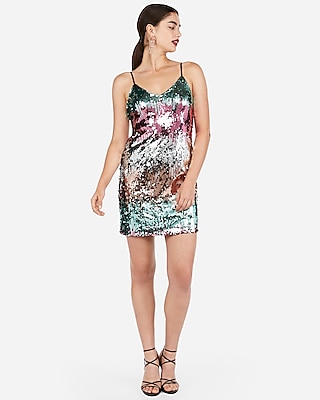 sequin express dress