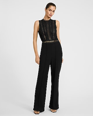 Tuta Jumpsuit Donna Scollata Senza Spalline – Larga, Con Pizzo – Ispirata Agli USA (Taglie S-XL)