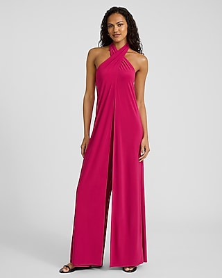Halter Wide Leg Jumpsuit