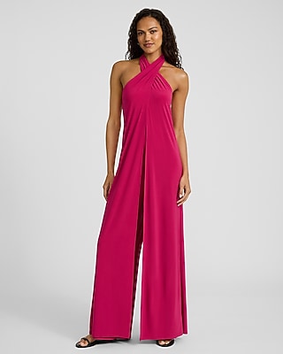 Halter Wide Leg Jumpsuit