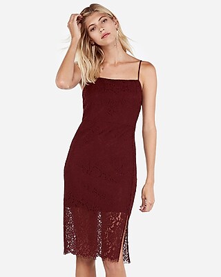 express lace sheath dress