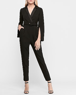 blazer and jumpsuit