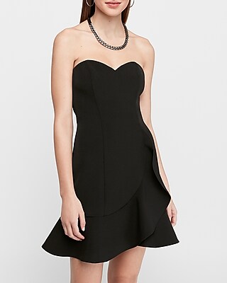 express black ruffle dress