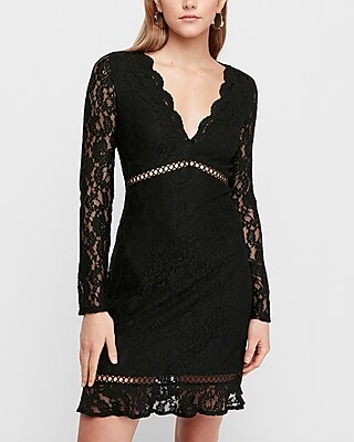 express lace sheath dress