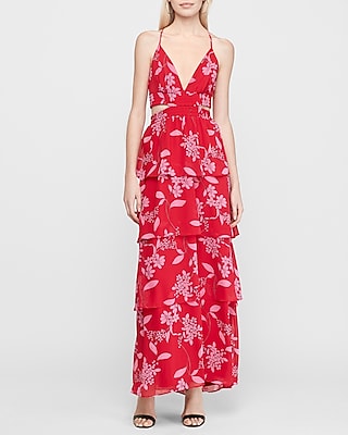 express floral maxi dress