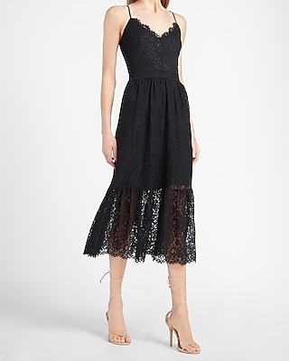 express floral lace dress