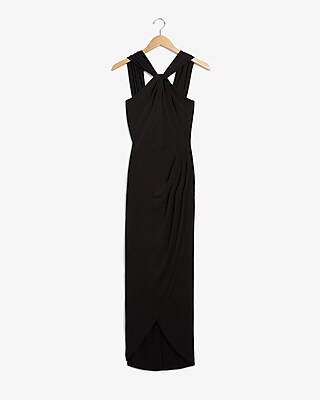 express black halter dress