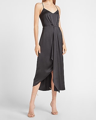 v neck overall dress