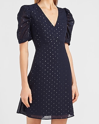 express polka dot dress