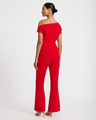 Asymmetrical One Shoulder Wide Leg Jumpsuit