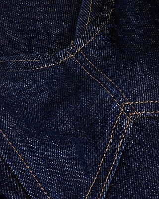 Denim Sweetheart Neckline Tapered Leg Jumpsuit