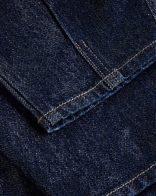 Denim Sweetheart Neckline Tapered Leg Jumpsuit