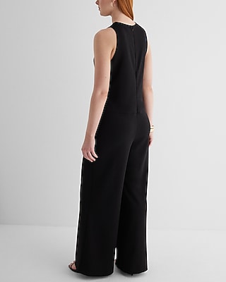 Crew Neck Sleeveless Wide Leg Jumpsuit - image 4