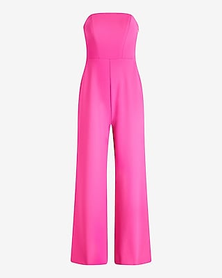 Strapless Wide Leg Jumpsuit