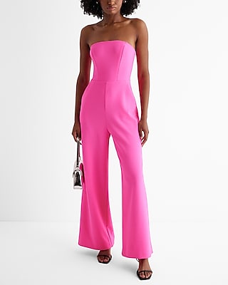 Strapless Wide Leg Jumpsuit