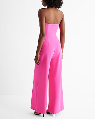 Strapless Wide Leg Jumpsuit