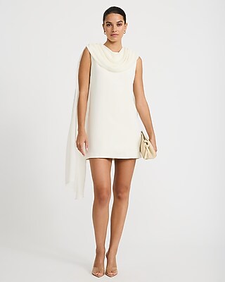 Chiffon Scarf Sleeveless Mini Dress