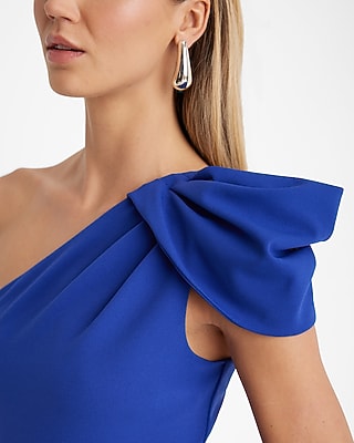 One Shoulder Puff Sleeve Wide Leg Jumpsuit
