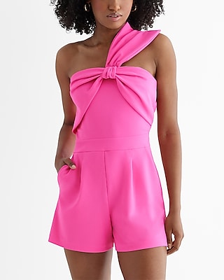 Body Contour One Shoulder Ruched Mini Dress With Built-in Shapewear