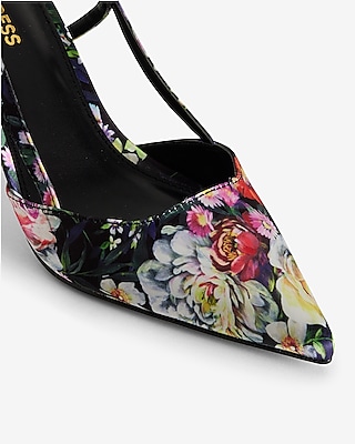 Floral Slingback Pumps