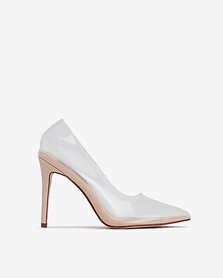 steve madden clear pumps