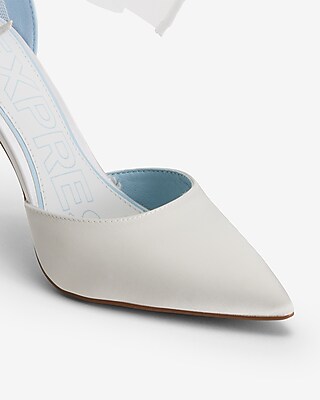 Mesh Bow Pointed Toe Pumps - image 4