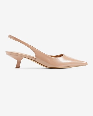 Slingback Kitten Heel Pumps