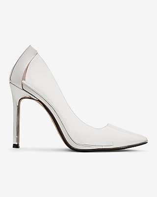 Classic Clear Pointed Toe Pumps