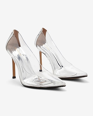 Classic Clear Pointed Toe Pumps