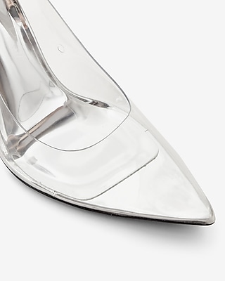 Classic Clear Pointed Toe Pumps