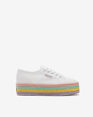 superga platform multicolor