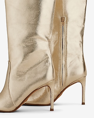 Pointed Toe Thin Heeled Tall Boots