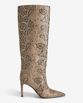 Snakeskin hot sale boots tall