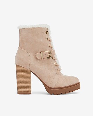 high heel hiker boots