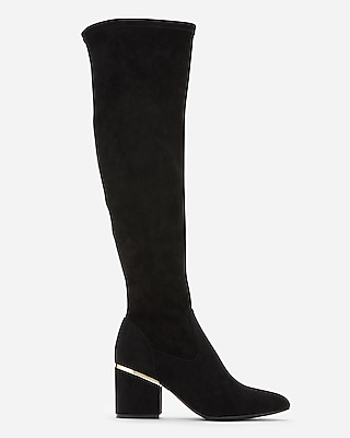 Soft Over The Knee Heeled Boots | Express
