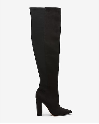 steve madden peep toe thigh high boots