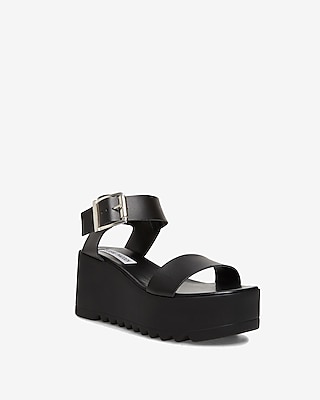 steve madden black platform shoes