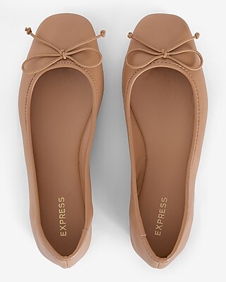 Square Toe Ballet Flats | Express