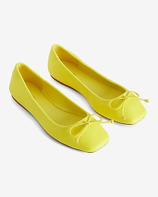 Square Toe Ballet Flats | Express