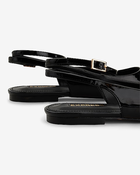 Louis Vuitton Black Patent Leather Logo Ankle Strap Flat Sandals
