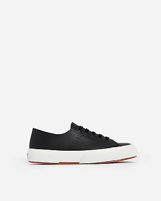 superga perforated leather