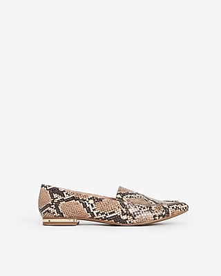 snakeskin flats womens shoes