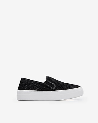 steve madden mesh slip ons