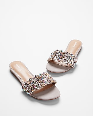 jeweled nike slides