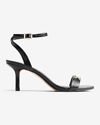 Square Toe Mid Heeled Sandals