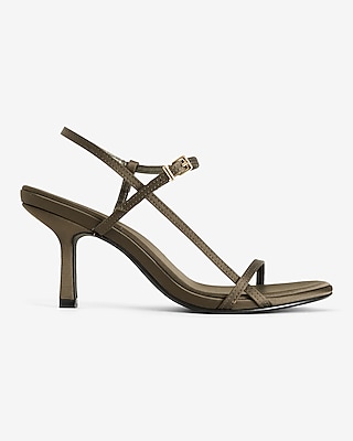 Strappy Slingback Mid Heeled Sandals