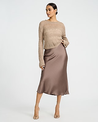 Open Stitch Crew Neck Sweater - thumbnail 8
