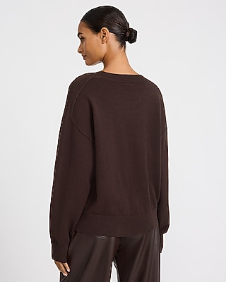 Oversized Scoop Neck Sweater Cozy Soft
