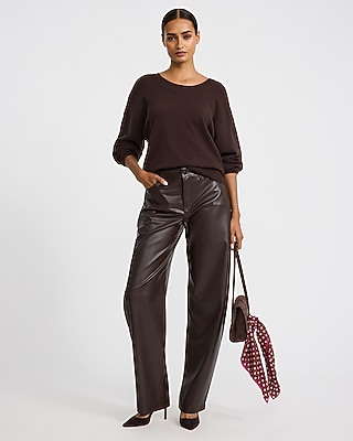 Oversized Scoop Neck Sweater Cozy Soft